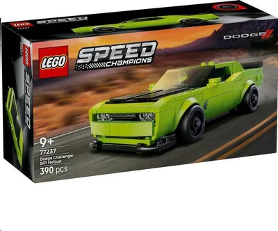 Obrázok produktu pre LEGO Speed Champions Športové auto Dodge Challenger SRT Hellcat, Stavebnica, 9 rok / roky, Plast, 390 kusov, 404 g