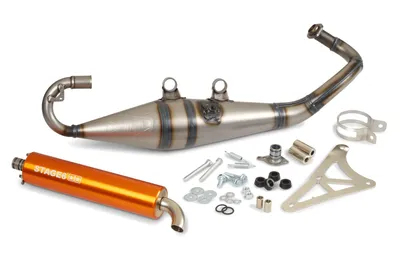 Zdjęcie produktu dla Tłumik STAGE6 PRO REPLICA MK2 ORANGE do PIAGGIO GILERA AC LC, ZATWIERDZONY.