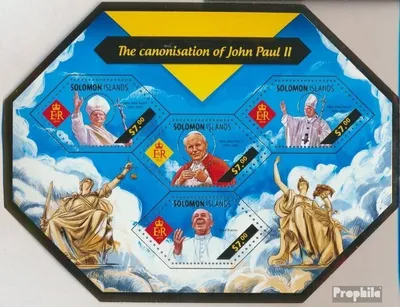 Produktbild von Briefmarken Salomoninseln 2014 Mi 2682-2685 Kleinbogen (kompl. Ausg.) postfrisch Johannes Paul II