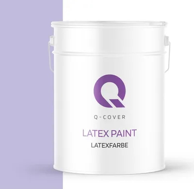 Produktbild von Latexfarbe Hellviolett 10L | Matte Innenfarbe Klasse 3 | Hohe Deckkraft & Scheuerfest | Für Wand & Decke