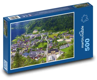 Produktbild von Puzzle 500 Österreichisches Alpenstädtchen - martinpuzzle