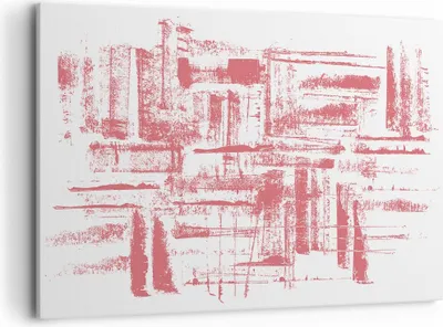Produktbild von Bild auf Leinwand - Leinwandbild - Einteilig - Rot Textur Muster - 100x70cm - Wand Bild - Wanddeko - Wandbilder - Leinwanddruck - Bilder - Wanddekoration - Leinwand bilder - Wandbild - AA100x70-5048