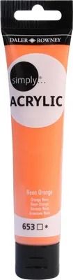 Produktbild von Daler-Rowney Simply Acrylic, 75 ml, Neonorange