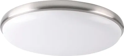 Immagine prodotto di Plafone LED rotondo METIS bianco cromato 24W, luce bianca neutra 1600 lm, materiale plastico, dimensioni: 6,4 x 38 x 38 cm, IP20, Polux