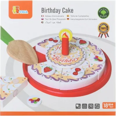 Obrázok produktu pre Viga Drevené rezanie - narodeninová torta