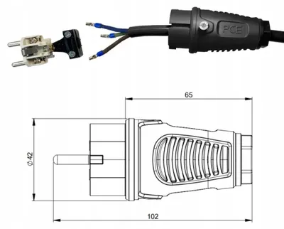 Obrázek produktu pro H07RN-F 3G1,5, 35 metrů, gumový prodlužovací kabel, prodlužovací kabel pro stavební objekty