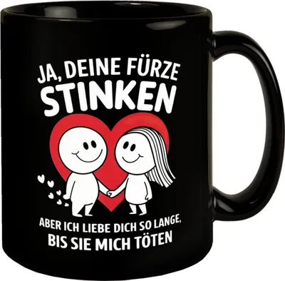 Produktbild von Lächelndes Paar - Deine Fürze stinken Tasse
