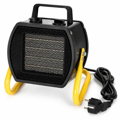 Obrázok produktu pre Ikodm elektrický ohrievač 3000W s termostatom, 3 stupne výkonu, ochrana proti prehriatiu, žltá farba, Obrázok generovaný UI