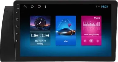 Produktbild von Autoradio mit Bluetooth und CarPlay für BMW 5er E39, E53, X5 und M5 (1995–2003) – Kompatibel mit Apple und Android – Stereoanlage mit Navigation – Navigationssystem – 1 GB RAM, 16 GB Speicher
