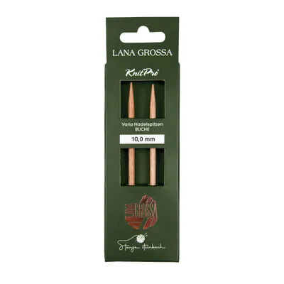 Produktbild von Lana Grossa Knit Pro Nadelspitzen VARIO LANG Buche Tanja Steinbach Edition, Durchmesser:Ø 10.0 mm