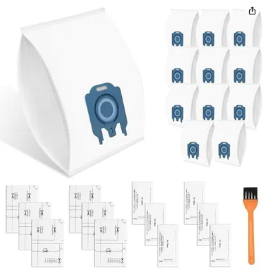 Staubsaugerbeutel 12er-Pack für Miele-Modelle, inkl. Filter
