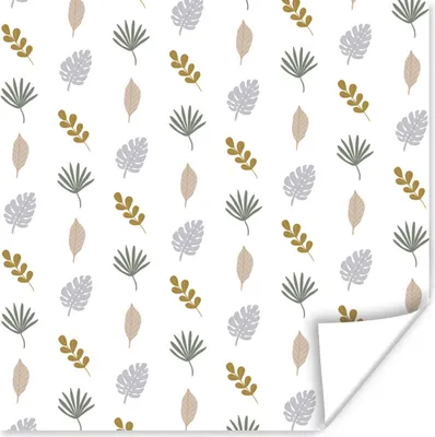 Produktbild von MuchoWow® Poster Natur - Muster - Blätter 50x50 cm - Wohnzimmerdekoration