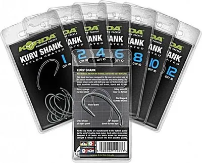 Produktbild von Korda Kurv Shank Karpfenhaken, Größe:8