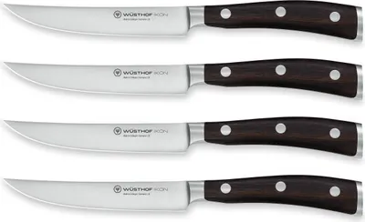Produktbild von Wüsthof Steakmesserset 4-teilig / Steak Knife Set 4-Piece Ikon --  1070560402 – EAN 4002293101750 – Art.-Nr. 2023063026
