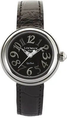 Produktbild von 0361V05-00BKGY0PK Italy Damenuhr Tutto Tondo schwarz Ref. 0361 Locman