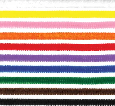 Produktbild von Meyco Chenilledraht Biegeplüsch Pfeiffenputzer bunt 50cm 10 Stück