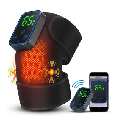Produktbild von 3-in-1 Knie/Ellbogen/Schulter-Massagegerät, App, Wärme+Vibration, 7 Heizstufen, 3 Timer, 3 Kraftstufen, 5000mAh Akku, Muskelentspannung, Durchblutung