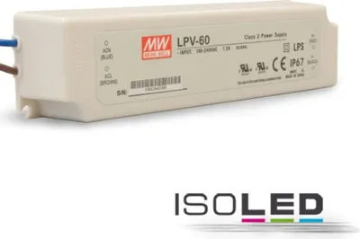 Produktbild von ISOLED 112325 Trafo MW LPV 12V/DC, 0-60W, IP67