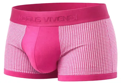 Produktbild von MODUS VIVENDI Pied de Coq Boxer Fuchsia - Größe M