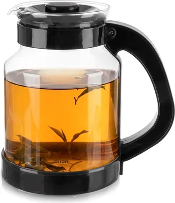 Produktbild von Orion | Teekanne mit Siebeinsatz - 2,25 L - Aus Glas - Edelstahlfilter - Hitzebeständig - Für losen Tee und Kräuter