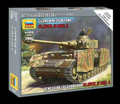 Obrázek produktu pro Zvezda 1:100 Panzer IV Ausf.H Německý tank 2. světová válka