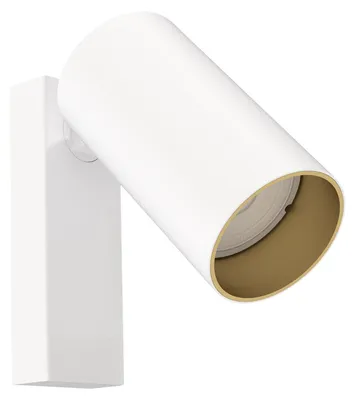 Produktbild von Spot Lampe Metall verstellbar in Weiß Gold GU10 Modern Strahler