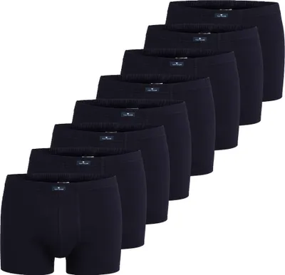 Produktbild von TOM TAILOR Herren Shorts, 8er Pack - X-LASTIC, Boxer Briefs, Pants, Stretch Baumwolle Blau XL