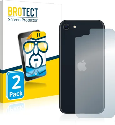 Produktbild von 2x Für Apple iPhone SE 3 2022 (Rückseite) Schutzfolie BROTECT Displayschutz Display Schutz Folie Klar Transparent