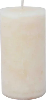 Produktbild von Stumpenkerze trendig champagner durchgefärbt aus Paraffin Höhe 15cm
