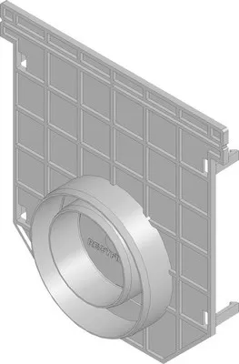 Produktbild von Hauraton Recyfix PRO 150 Kombistirnwand geschlossen Typ 01 DN/OD 75 mm / 110 mm