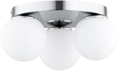 Produktbild von Deckenleuchte B: 30 cm E27 3-flammig Kugel Schirm Modern Deckenlampe