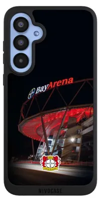 Produktbild von NIVOCASE Handyhülle für Samsung Galaxy A55 5G  Hülle NIVOpure Case Schwarz Bayer 04 Leverkusen Offizielles Lizenzprodukt Stadion