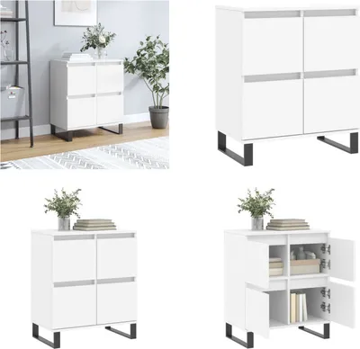 Produktbild von vidaXL Sideboard Weiß 60x35x70 cm Holzwerkstoff - Sideboard - Sideboards - Kommode - Anrichte