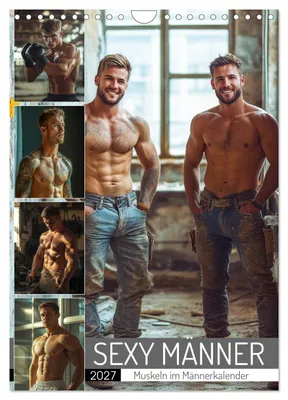Produktbild von SEXY MÄNNER - Muskeln im Männerkalender (Wandkalender 2027 DIN A4 hoch), CALVENDO Monatskalender