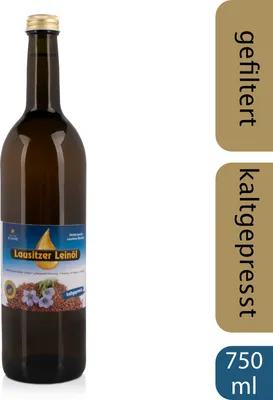 Produktbild von Lausitzer Leinöl (kaltgepresstes Leinöl), 750ml