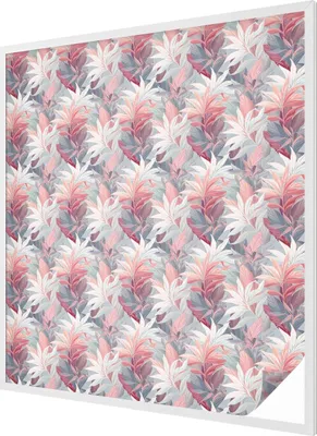 Obrázek produktu pro Vitrážová fólie na okna - 116x100 cm - vitrážový vzor - neprůhledná dekorativní fólie na ochranu soukromí - samolepicí, UV ochrana - okvětní lístky