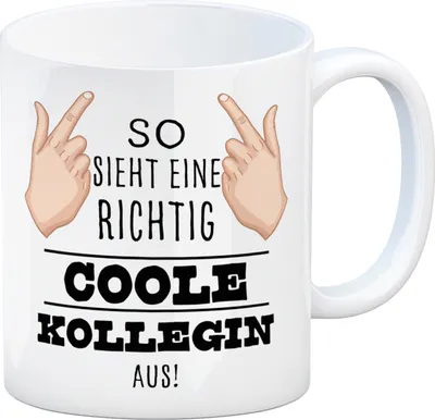 Produktbild von So sieht eine richtig coole Kollegin aus Kaffeebecher für die Arbeit