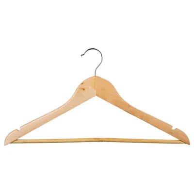 Produktbild von 5five Kleiderbügel 45 x 23 cm Naturholz Braun 8 Stück