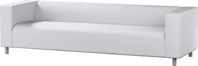 Produktbild von Dekoria Bezug für Klippan 4-Sitzer Sofa, weiß, Bezug für Klippan 4-Sitzer