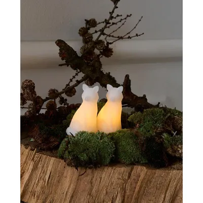 Produktbild von Sirius Home 13306, Leichte Dekorationsfigur, Weiß, Wachs, Ambiente, Ausrichtung, 2 Glühbirne(n), LED