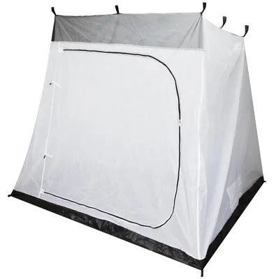 Produktbild von Innenzelt für 3 Personen - 200 x 180 cm - Atmungsaktives Polyester - Schwarz - Für Camping und Festivals