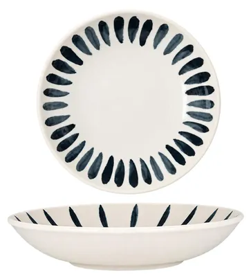 Imagen del producto de Bonna Tiefe Teller - Lavis Black - Porcelana - 23 cm (1000 cc)
