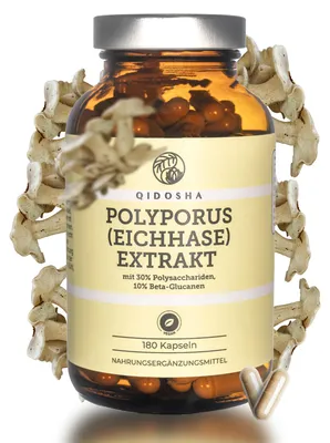 QIDOSHA Polyporus Extrakt, 180 Kapseln im Apotheke… – Bild 1