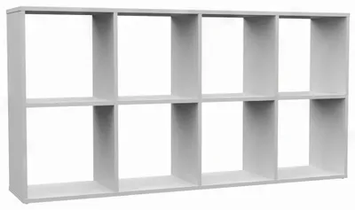 Obrázok produktu pre Selsey Malax - Otvorená stojaca polica, 8 priehradiek, biela, 147 cm
