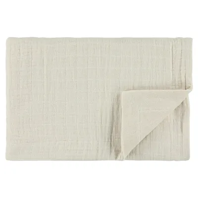 Immagine prodotto di Coperta Trixie in cotone Bliss Beige 75x100cm - tessuti morbidi per bambini