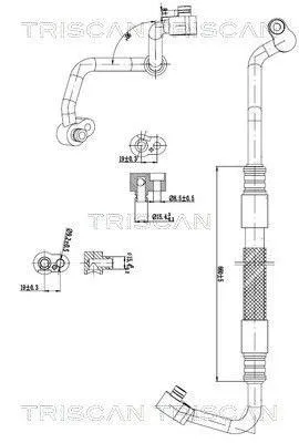 Produktbild von TRISCAN Hochdruckleitung und Niederdruckleitung Klimaanlage 9010 29041 für VW TIGUAN (5N)