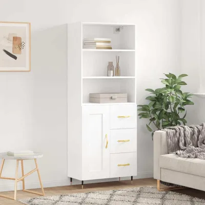 Produktbild von vidaXL Highboard Weiß 69,5x34x180 cm Holzwerkstoff