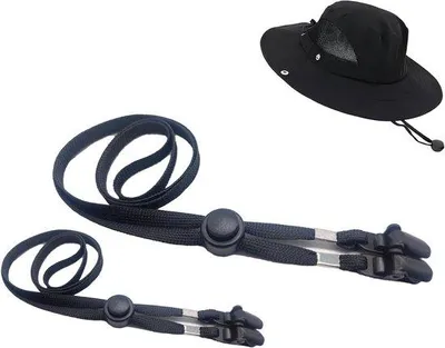 Obrázek produktu pro Elastický hlavový pásek, větruodolný, nastavitelný, černý, 56–67 cm