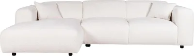 Produktbild von Großes linkes Ecksofa aus weißem Bouclette-Stoff POGNI von Maison Céphy