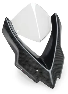 Zdjęcie produktu dla Wiatroszyt Puig New Generation Sport, wymiary 345 x 260 mm, z certyfikatem ABE, przeznaczony do modeli Kawasaki Z1100 SE oraz Z1100 produkowanych w roku 2026